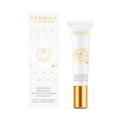 Dermika Luxury Ceramides - ceramidowy krem-serum pod oczy i na powieki, liftingujący, poj. 15 ml