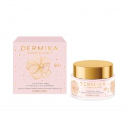 Dermika Luxury Placenta - luksusowy krem liftingująco - wygładzający 50+ dzień/ noc, poj. 50 ml