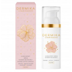 Dermika Luxury Placenta - luksusowy krem-eliksir młodości na noc twarz/ szyja/ dekolt, poj. 50 ml