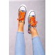 Folkstar - short sneakers, whiteowicki pattern, 1 piece