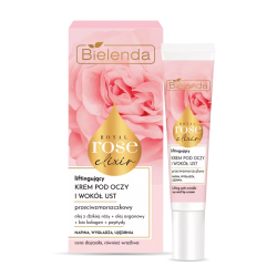 Bielenda Royal Rose Elixir - Liftingujący krem pod oczy i wokół ust na dzień i na noc, poj. 15 ml