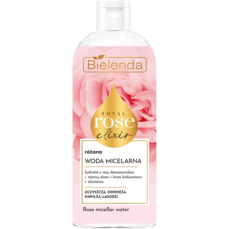 Bielenda Royal Rose Elixir - rose micellar water for day and night, volume 400 ml