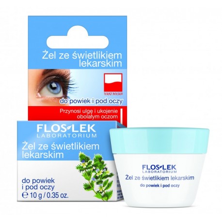 Eyebright gel for eyelids and under eyes, capacity 10 g.