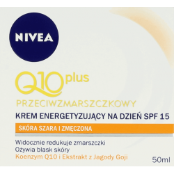 Q10 plus, przeciwzmarszczkowy krem energetyzujący na dzień, poj. 50 ml.