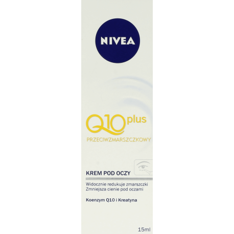 Q10 plus, anti-wrinkle eye cream, capacity 15 ml.