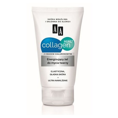 AA Collagen Hial+ Energizing Facial Cleansing Gel, 150 ml.