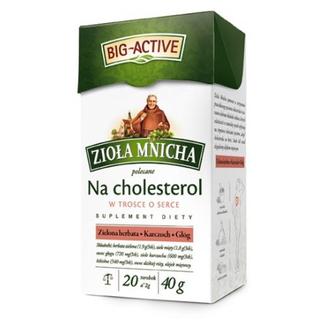 Zioła Mnicha polecane na cholesterol, poj. 20 saszetek x 2 g