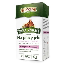 Zioła Mnicha polecane na prace jelit, poj. 20 saszetek x 2 g