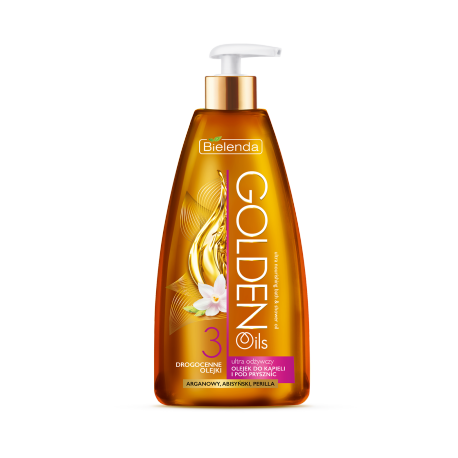 GOLDEN OILS -Ultra odżywczy olejek do kąpieli i pod prysznic z drogocennymi olejkami, poj. 250 ml.