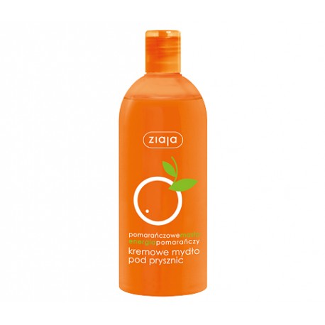 Orange - creamy shower soap, capacity 500 ml.