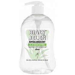 Hypoallergenic intimate hygiene gel BIALY JELEŃ with aloe vera, 500 ml.