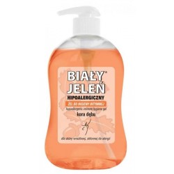 Hypoallergenic intimate hygiene gel BIALY JELEŃ with oak bark, 500 ml.