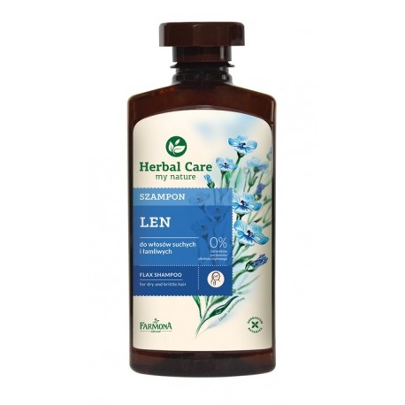 Herbal Care - Szampon lniany, poj. 330 ml.