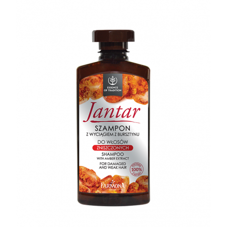 Jantar - Shampoo with amber extract for damaged hair, 330 ml.