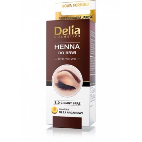 Henna for eyebrows in cream - dark brown 3.0