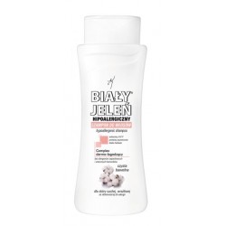 Hypoallergenic shampoo WHITE JELEŃ with pure cotton, volume 300 ml.