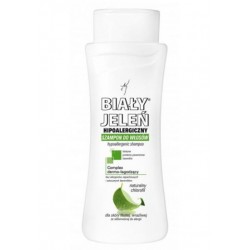 Hypoallergenic shampoo WHITE JELEŃ with natural chlorophyll, volume 300 ml.