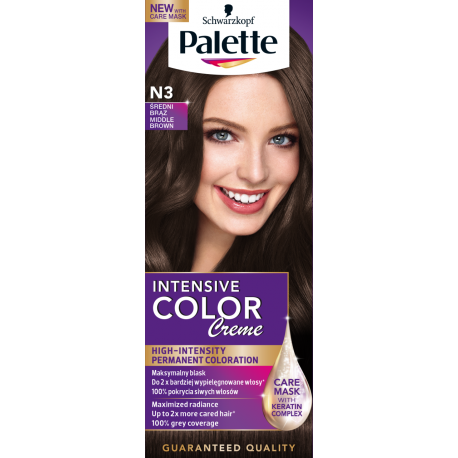 Palette Intensive Color Creme - krem koloryzujący, N3 Średni Brąz