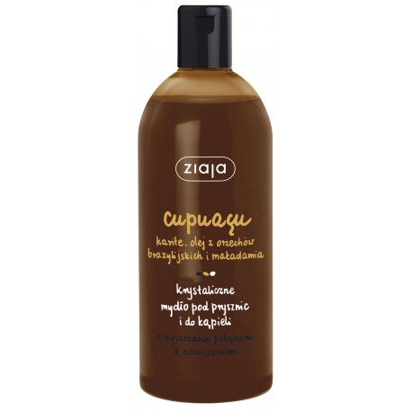 Cupuaçu crystal shower and bath soap, 500 ml.