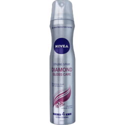NIVEA Diamond Gloss Care - lakier do włosów, extra strong, poj. 250 ml