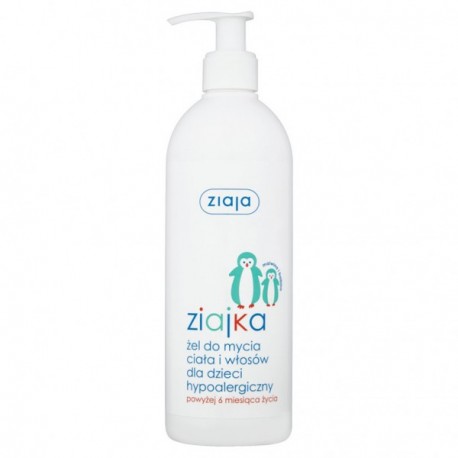 Ziajka - hypoallergenic body and hair gel for children, 400 ml.