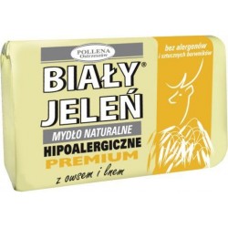 Biały Jeleń - pREMIUM hypoallergenic natural soap with oatmeal, 100 g capacity