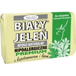 Biały Jeleń - pREMIUM hypoallergenic natural soap with horse chestnut, 100 g capacity