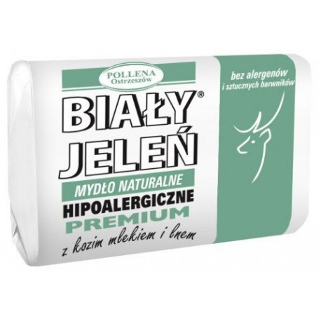 Biały Jeleń - pREMIUM hypoallergenic natural soap with goat milk, 100 g