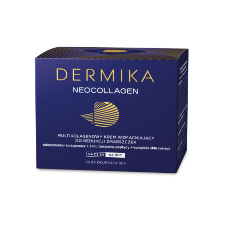 Dermika Neocollagen - multi-collagen reinforcing day & night cream for wrinkle reduction, 50+, volume 50 ml