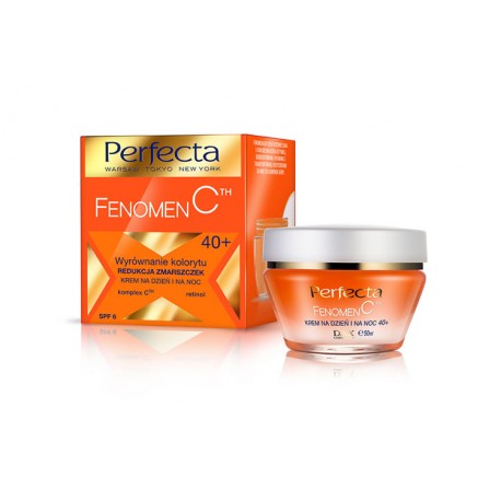 Perfecta FENOMEN C Eye Contour Balancing Anti-Wrinkle Day & Night Cream 40+ SPF 6, Volume 50 ml