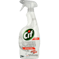 Cif - Power & Shine, spray wybielający, poj. 750 ml