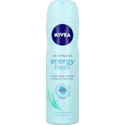 NIVEA Energy Fresh 48 h - antyperspirant w aerozolu dla kobiet, trawa cytrynowa, poj. 150 ml