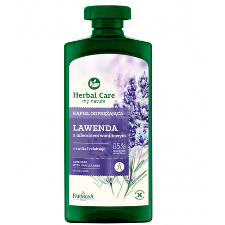 HERBAL CARE - Relaxing bath, Lavender with vanilla milk, size 500 ml