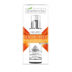 Bielenda NEURO GLICOL + VIT.C - Exfoliating Neuromimetic Rejuvenating Night Serum, Volume 30 ml