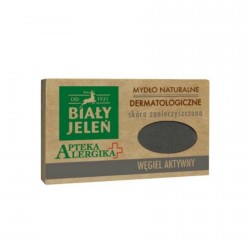Biały Jeleń Allergic Pharmacy - dermatological natural soap Active Carbon, 125 g capacity
