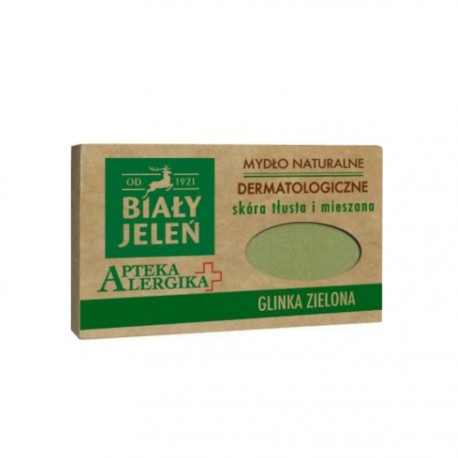 Biały Jeleń Allergic Pharmacy - dermatological natural soap Glinka Zielona, capacity 125 g