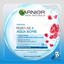 Garnier Moisture + Aqua Bomb - maska kompres super nawilżenie i wygładzenie, 32 g