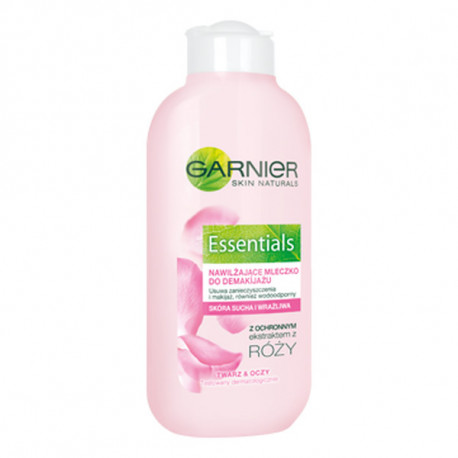 Garnier Skin Naturals - ESSENTIALS, nawilżające mleczko do demakijażu, skóra sucha i wrażliwa, poj. 200 ml