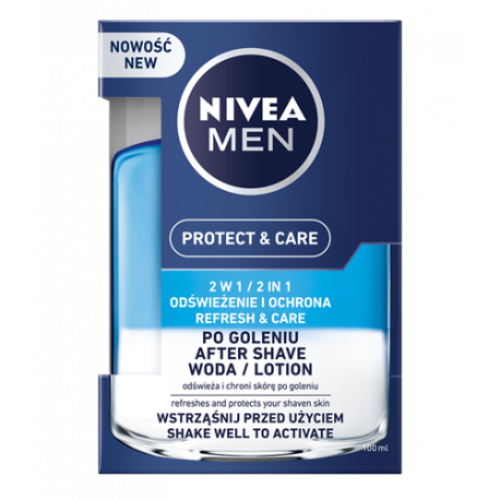 NIVEA Men Protect & Care - 2w1 woda po goleniu dla mężczyzn, poj. 100 ml