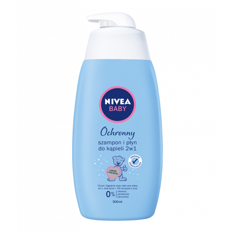 Nivea Baby - protective shampoo and bath lotion 2in1, 500 ml - POLKA Health  & Beauty