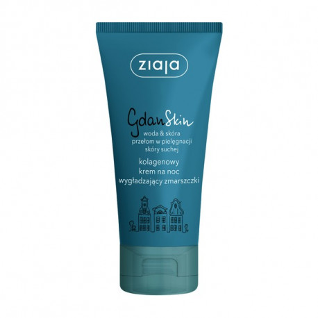 Ziaja GdanSkin - collagen night cream to smooth wrinkles, capacity 50 ml