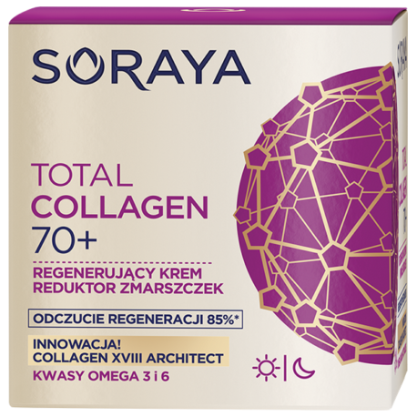 Soraya TOTAL COLLAGEN - regenerujący krem reduktor zmarszczek 70+, poj. 50 ml