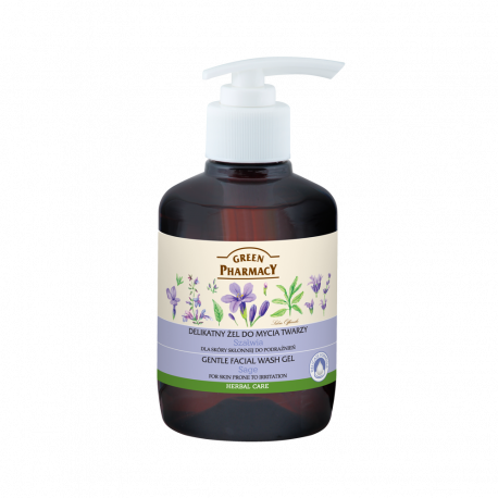 Green Pharmacy - gentle face wash gel for skin prone to irritation, sage, capacity 270 ml