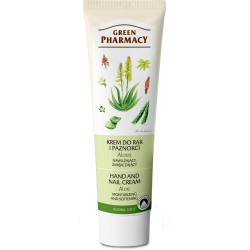 Green Pharmacy Aloe Vera Hand and Nail Cream, moisturizing, softening, capacity 100 ml