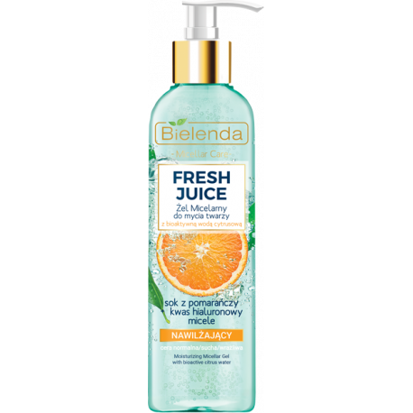 Bielenda FRESH JUICE - Moisturizing Micellar Gel for washing face ORANGE, 190 ml