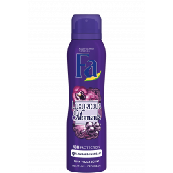 FA MOMENTS - Luxurious Moments, body spray deodorant with rose violet fragrance, 150 ml