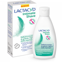 LACTACYD INTIMATE SHAVE - delikatna emulsja do golenia i higieny okolic intymnych. poj. 200 ml