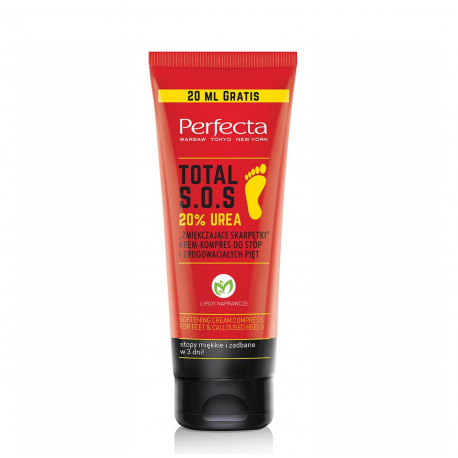 Perfecta Body TOTAL S.O.S. - "Softening socks" cream-compress for feet and calloused heels 20% UREA, capacity 120 ml