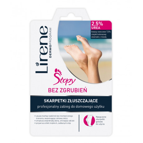 Lirene Feet without calluses - EXfoliating socks, professional treatment to be performed at home, set for 1 treatment