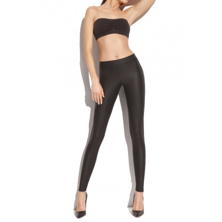 Faux Leather Mid-Rise Leggings – NEW YORK